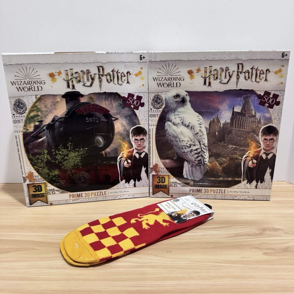 2 Harry Potter Wizarding World Prime 3D 500 Piece Puzzle Hogwarts Express Hedwig